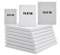 11×14 blank stretched canvas bundles with size comparison