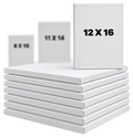 12×16 blank stretched canvas bundles with size comparison